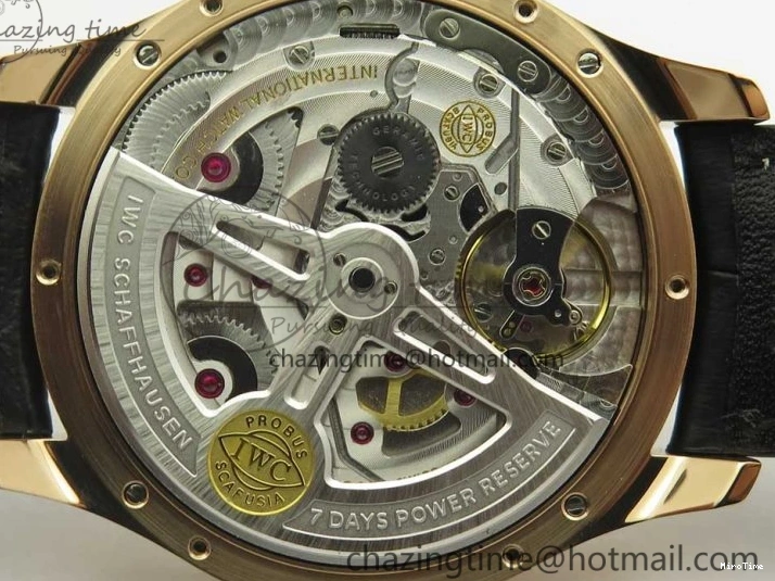 MIROTIME 0107 Thermal Portuguese Real PR Real Annual Calendar IW503501 RG ZF 1:1 Best Edition White Dial on Black Leather Strap A 7150